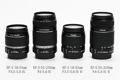 【H68】Canon EF-S18-55mm 55-250mm IS Ⅱ